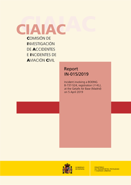 Ciaiac@Mitma.Es C/ Fruela, 6 Fax: +34 91 463 55 35 28011 Madrid (España) Notice