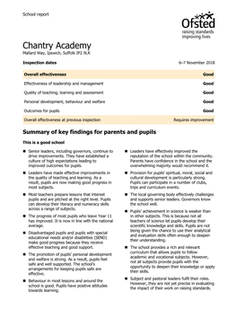 Ofsted Report