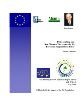 Policy-Making and New Modes of Governance in the European Neighborhood Policy