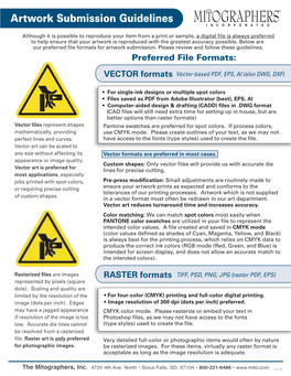 Artwork Submission Guidelines