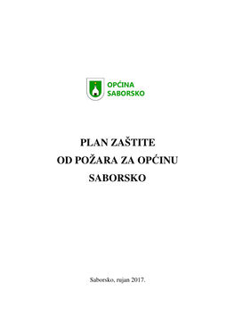 Plan Zaštite Od Požara Za Op Ćinu Saborsko