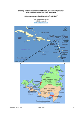 Shelling on Sint-Maarten/Saint Martin, the ‘Friendly Island ’: Part I: Introduction and Land Mollusca