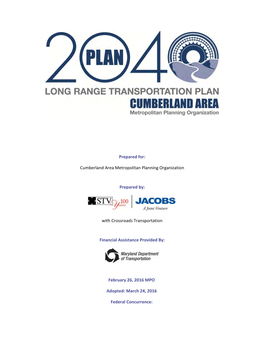 2016 Long Range Transportation Plan Cumberland Area
