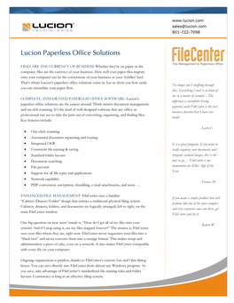 Lucion Paperless Office Solutions