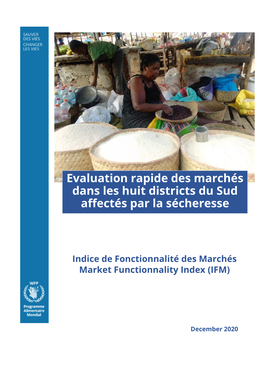 Evaluation Rapide Des Marchés Dans Les Huit Districts Du Sud Affectés Par La Sécheresse