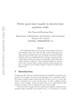 Pretty Good State Transfer in Discrete-Time Quantum Walks