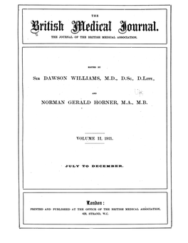 Jritisih Lfr1ai Q0urual. the JOURNAL of the BRITISH MEDICAL ASSOCIATION