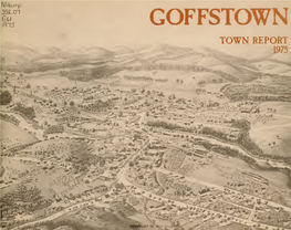 Goffstown Town Report, 1975