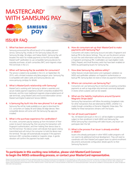Mastercard with Samsung
