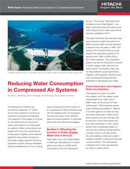 Reducing Water Consumption in Compressed Air Systems