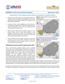 NIGER Food Security Outlook Update September 2011