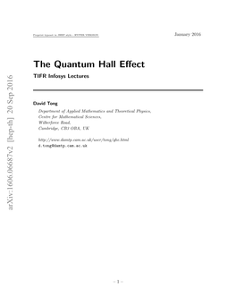 Quantum Hall Effect