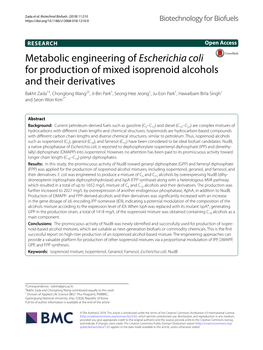 Escherichia Coli