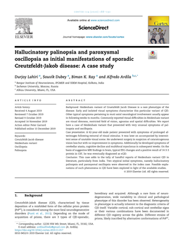 2020 Lahiri Et Al Hallucinatory Palinopsia and Paroxysmal Oscillopsia