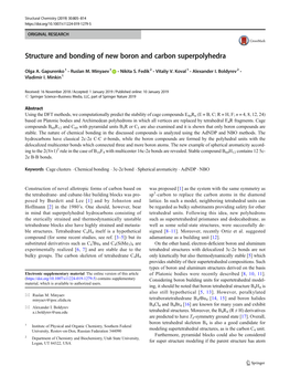 Structure and Bonding of New Boron and Carbon Superpolyhedra