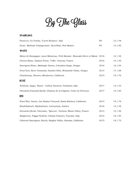 Winelist 5.16.18