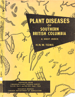 Canadian Plant Disease Survey Vol. 44, No. 3, Pp. 146-225, Sept. 1964