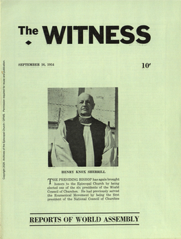 1954 the Witness, Vol. 41, No. 43