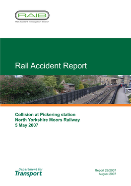 Rail Accident Report