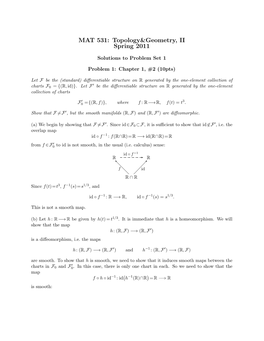 MAT 531: Topology&Geometry, II Spring 2011