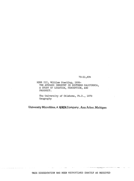 70-21,834- University Microfilms, a XEROX Company, Ann Arbor
