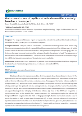 Ocular Associations of Myelinated Retinal Nerve Ibers: a Study Based