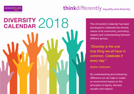 Diversity Calendar