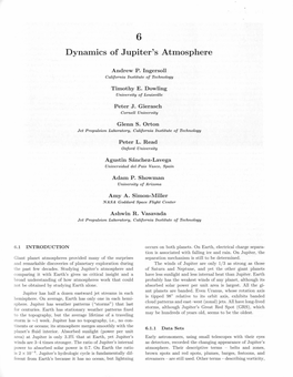 Dynamics of Jupiter's Atmosphere
