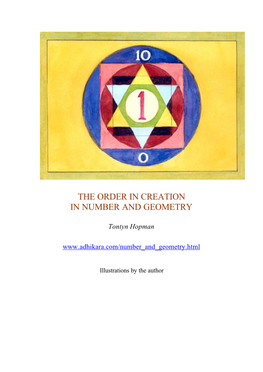 The Order in Creation in Number and Geometry