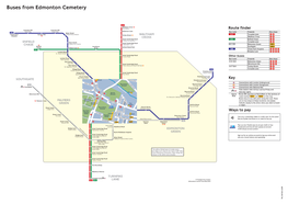 Buses from Edmonton Cemetery