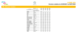 Horaires De La Ligne 826S