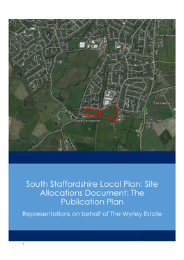 South Staffordshire Local Plan: Site Allocations Document: the Publication Plan