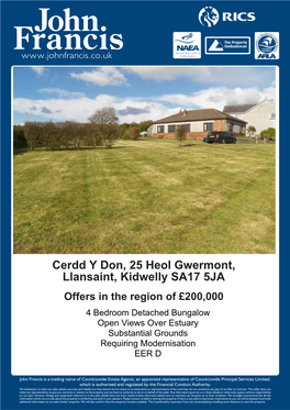 Cerdd Y Don, 25 Heol Gwermont, Llansaint, Kidwelly SA17