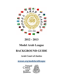 2013 Model Arab League Background Guide