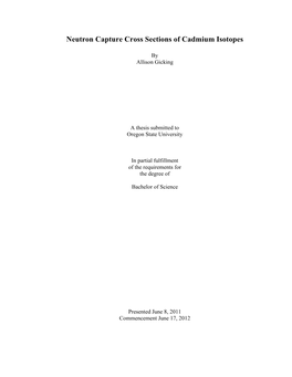Neutron Capture Cross Sections of Cadmium Isotopes