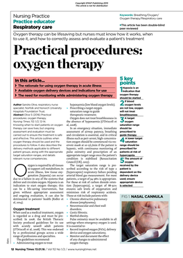 Oxygen Therapy