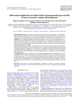 Differential Amplification of Satellite Pab6 In