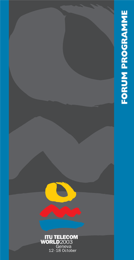 ITU TELECOM WORLD 2003 Rue Jo-Siffert Venue Layout