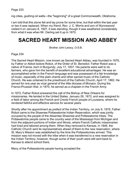 Sacred Heart Mission and Abbey