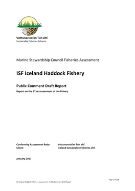 ISF Iceland Haddock Fishery