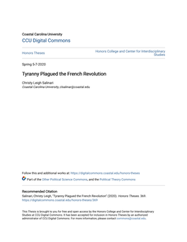 Tyranny Plagued the French Revolution