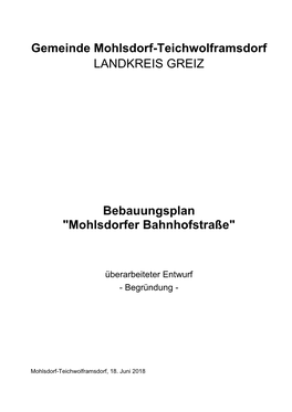 Gemeinde Mohlsdorf-Teichwolframsdorf LANDKREIS GREIZ