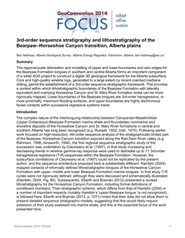 3Rd-Order Sequence Stratigraphy and Lithostratigraphy of the Bearpaw–Horseshoe Canyon Transition, Alberta Plains