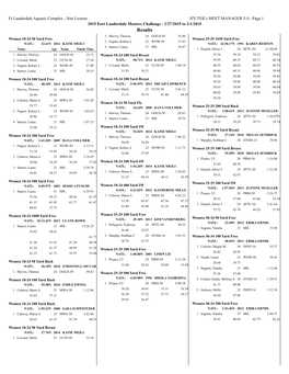 22Nd Annual Fort Lauderdale Masters Challenge