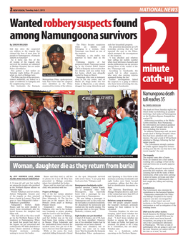 Wanted Robbery Suspects Found Among Namungoona Survivors by Simon Masaba the Police Became Suspicious Stole Her Household Property