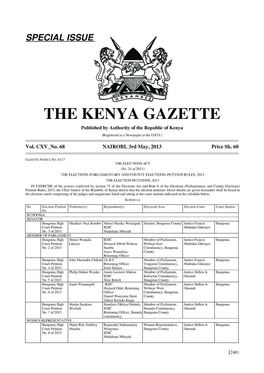 The Kenya Gazette