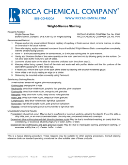 Wright-Giemsa Staining