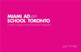 2-Year Copywriting Portfolio Program Info Package