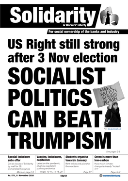 US Right Still Strong After 3 Nov Election SOCIALIST POLITICS
