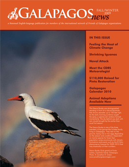 Galapagosnews2009 a Biannual English-Language Publication for Members of the International Network of Friends of Galapagos Organizations